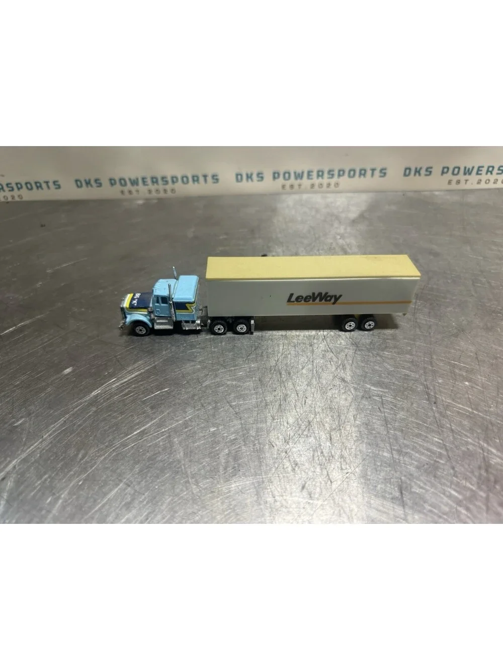 Vintage Yatming Kenworth Semi Truck Diecast Truck Leeway Trailer HK